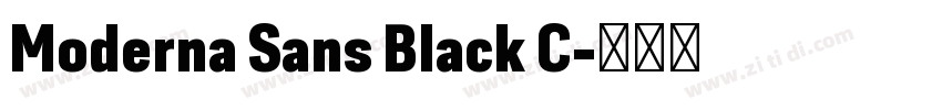 Moderna Sans Black C字体转换